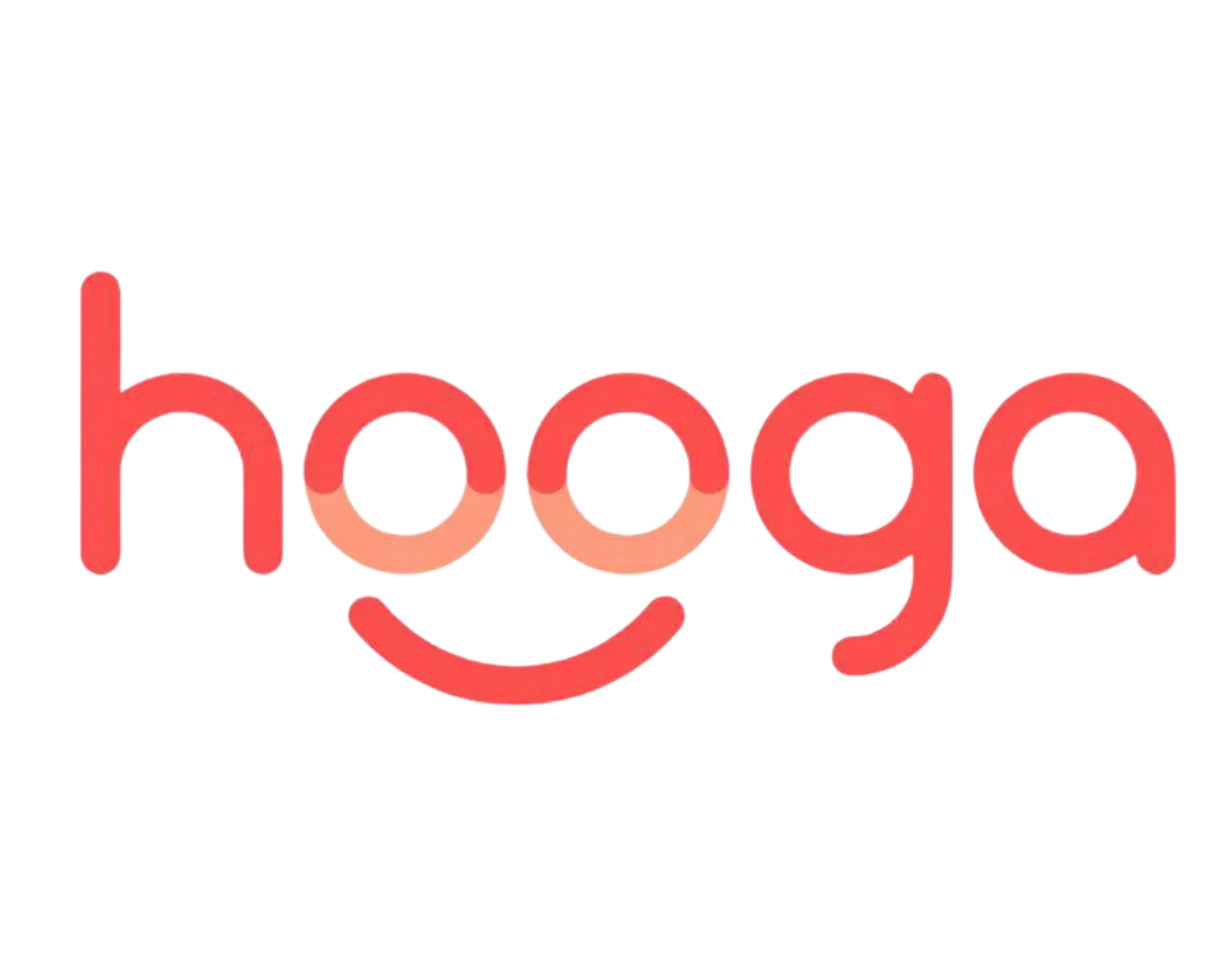 Logo del marchio Hooga per dispositivo indossabile multi-terapia con magnetoterapia e luce rossa